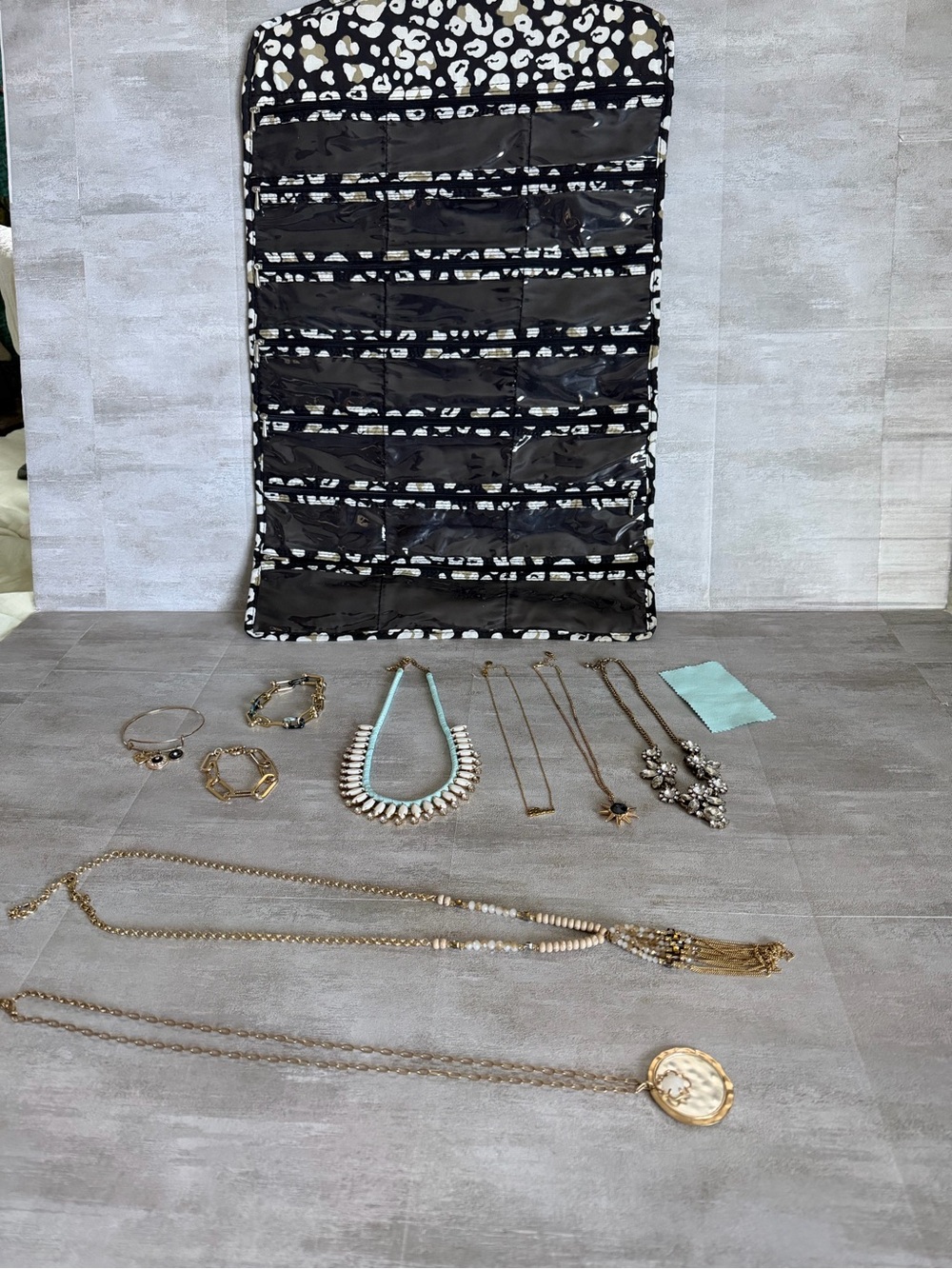 Statement Jewelry Bundle + Leopard Organizer • Necklaces & Bracelets
